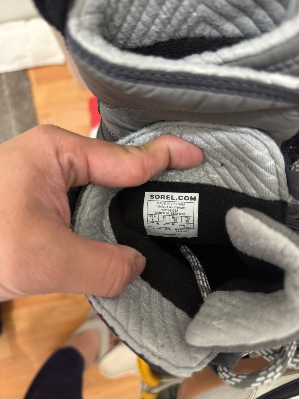 Sorel Gray Quilted Lace-Up Snow Boots - Picture 4 of 4